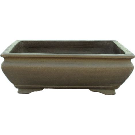 Vaso per bonsai rettangolare in gres 35,5x23x11 cm - GL57b