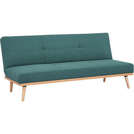 Canapé 3 places en bouleau et polyester coloris vert cèdre - Longueur 182 x Hauteur 80 x Profondeur 80 cm (1/4)