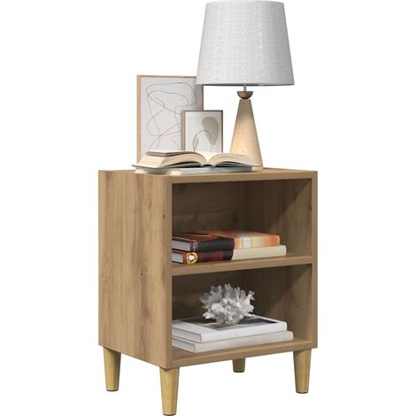 Nachttische 2 Stk. Artisan-Eiche 40x30x50 cm Holzwerkstoff vidaXL