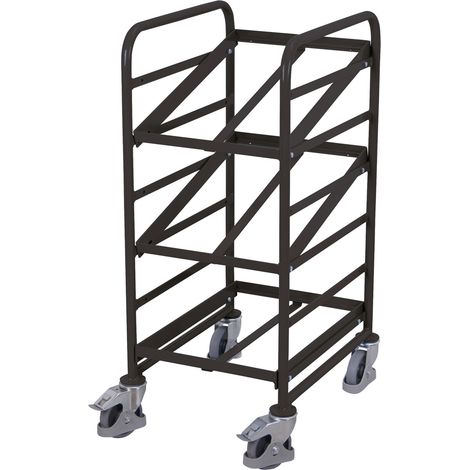 VarioFit Eurokastenwagen RAL 7016 Stahlrohr 3 Etagen neigbar (1/3)