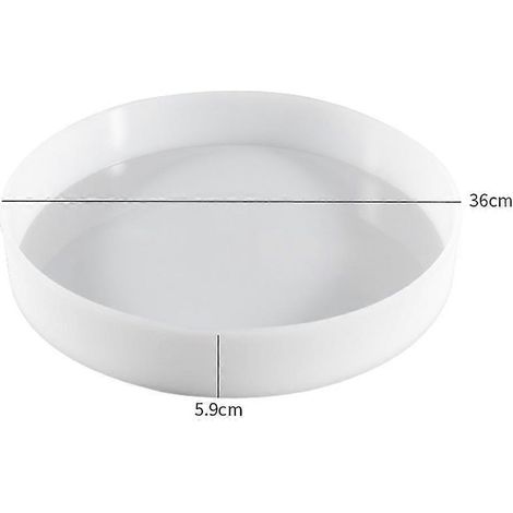 Moule rond de grande taille pour moulage en résine (à faire soi-même), compatible avec la résine époxy et le silicone. Moule pour table de loisirs créatifs, 35 cm.