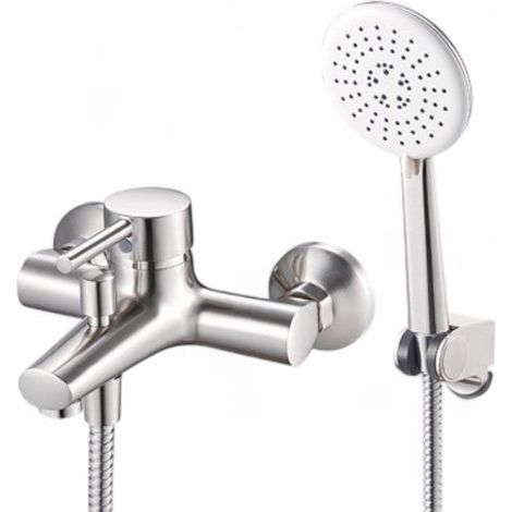 Miscelatore e doccetta per vasca da bagno cromato ATLANTIK40