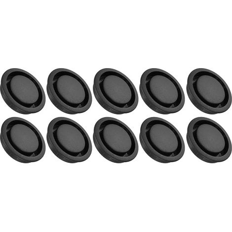 Round Ventilation Grille 50mm/2", 10 Pcs Plastic Air Vent for Ceiling Wall Floor Closet Cabinet Sheathing, Black (1/5)