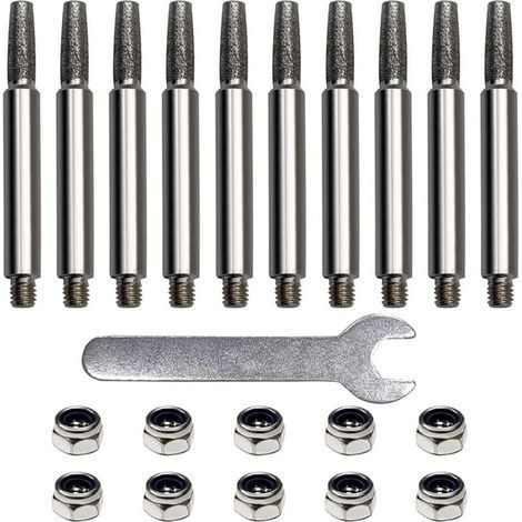 (10 pieces) Chainsaw sharpener, sharpener for stump chain sharpener, chain sharpener, chainsaw and sharpening,4mm (1/5)