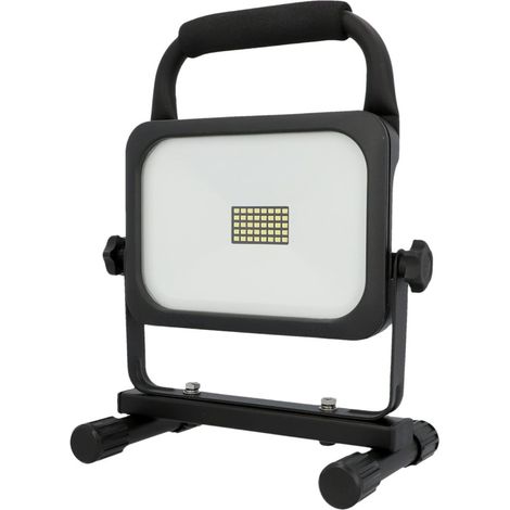 UniTec LED Akku-Arbeitsstrahler schwarz 20 W 2000 lm Wandleuchte