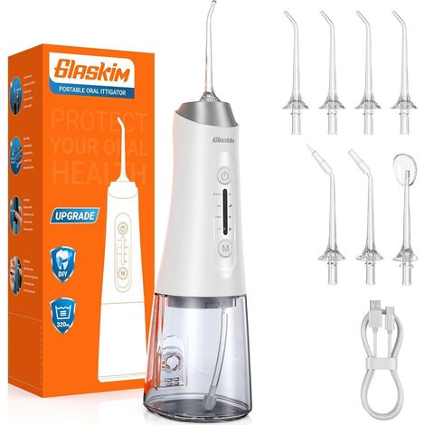 Dental Water Flosser Jet – 4 Cleaning Modes, 320 ml Large Capacity Tank (1/5)