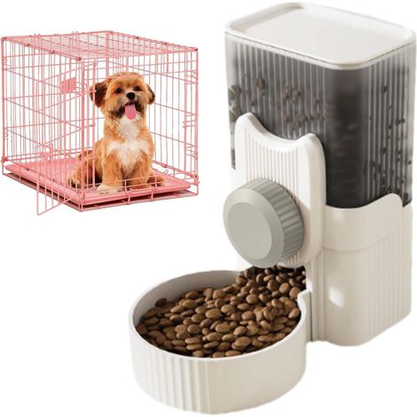 Distributeur Croquettes de Nourriture et d'eau, Distributeur d'eau pour Chats et Chiens, Abreuvoir et alimentateur Automatique - pour Chat/Chien/Animaux Domestiques