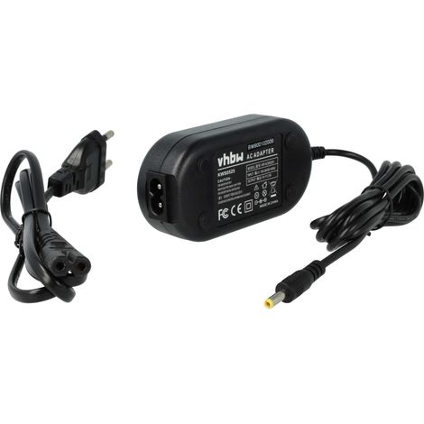 vhbw Netzteil kompatibel mit Panasonic SDR-H85EB, SDR-H85, SDR-H101PU, SDR-H85A, SDR-H101PR, SDR-H101GN, SDR-H101GK Kamera, Digitalkamera, 2m (1/5)