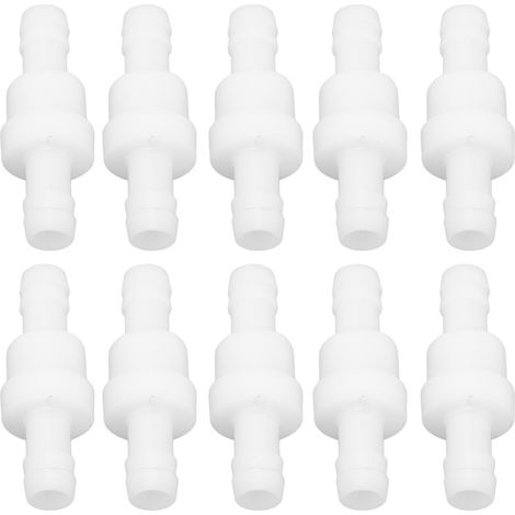 10pcs clapet anti-retour PE sens unique aquarium pompe à air industrie chimique 10mm blanc (1/5)