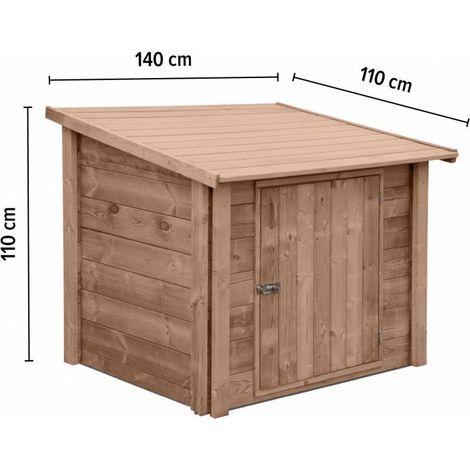 Local technique Abatec Standard Plus ou Professional Lux en bois Professional Lux 110x140x110cm