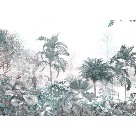 Papier peint panoramique - Forêt Tropicale - 130 cm x 91 cm (1/2)