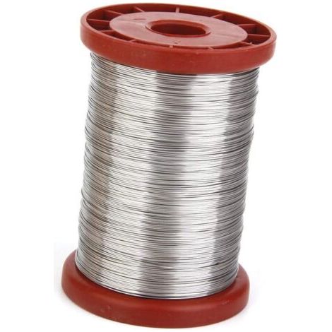 Fil d'acier inoxydable d'équipement d'apiculture de cadre de ruche, fil de fer 0,5 mm extérieur en acier inoxydable apiculture cadre de fil d'acier inoxydable outil de cadre de ruche 500g-