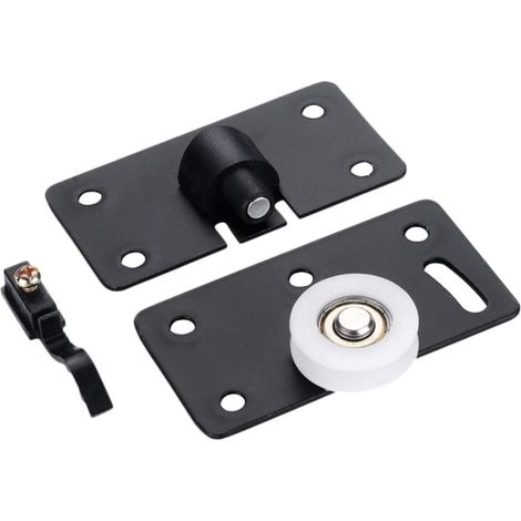 lot de 2 guide de sol pour porte coulissante, plastique (1/5)