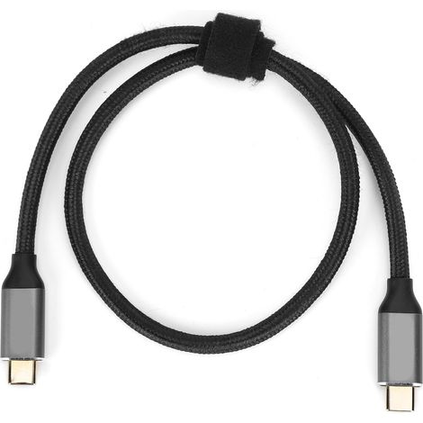 Câble USB C Double Tête 100W 3.1 PD 5A pour Charge Rapide 0.5m (1/5)