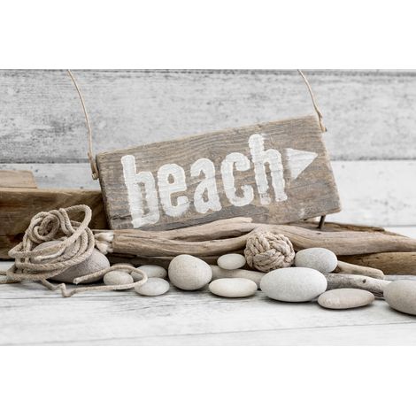 Tableau sur toile beach 30x45 cm - Impression sur Toile Murale Décorative - Image imprimée en HD sur Toile - Toile sur Châssis en Bois FSC - Fabriqué en France (1/5)