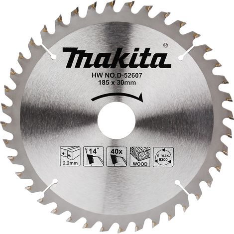 D-52607 Disco sega circolare, Standard T.C.T 185 x 30 mm, 40 D
