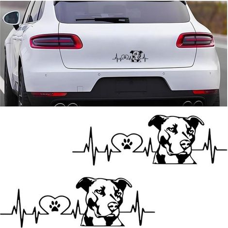 Set di 2 adesivi per auto, simpatici e divertenti, perfetti per decorare auto, laptop e pareti. Autoadesivi e di colore nero. Adesivi murali divertenti. (1/5)
