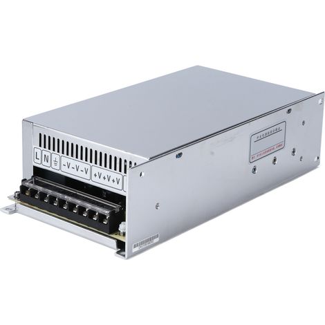 Alimentation DC 600W, bloc d'alimentation à découpage 12V pour affichage LED, automatisation industrielle, entrée 100-240VAC, modèle S-600-12 (1/5)
