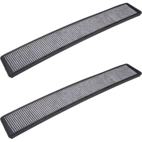 Dos cartuchos de filtro de aire acondicionado de carbón activado (64319216590) aptos para los modelos E46 325I 328I 330I. (1/3)