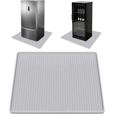 Tapis en Silicone Extra Large avec Bords Relevés 0.5". Tapis de Protection Sol Étanche pour Frigo. Machine à Laver. Sèche-linge. Cave à Vin. Machine à Café (27'' x 27'') (1/5)