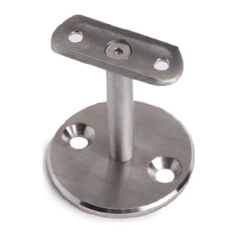 Metalideal Support de main courante pour muret en inox Finition - AISI 316 Brossé - pour extérieur