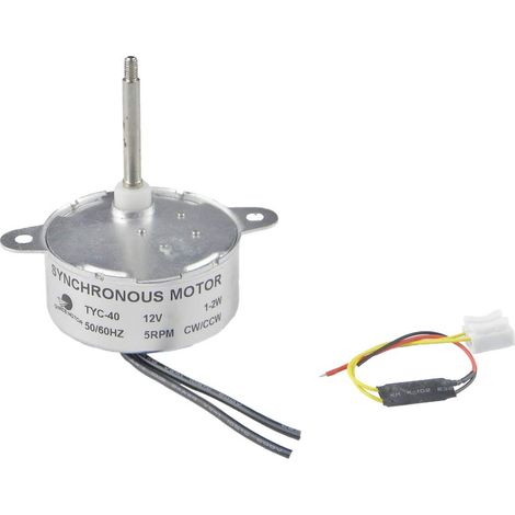 Small Synchronous Motor Geared Motor TYC-40 DC 12V 5RPM Shaft Length 35mm for Electric Motor Fiber Optic Christmas Tree (1/5)