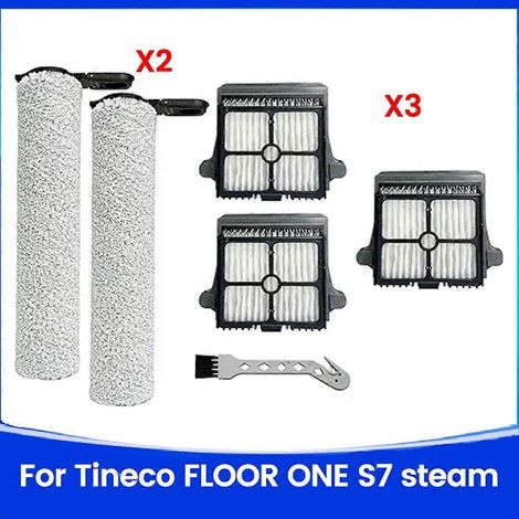Brosse, rouleau et filtre de rechange pour aspirateur eau et poussière sans fil Tineco Floor ONE S7 Steam Smart