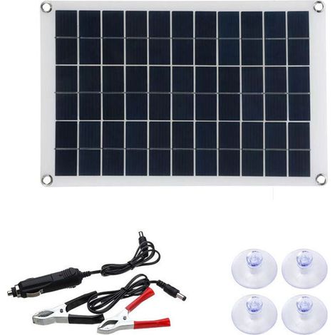 YMYNY Panneau solaire 20W 12V portable 420x280 mm IP67 (1/5)