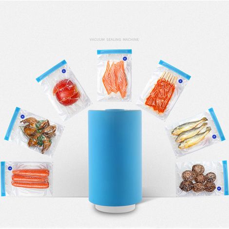 Pompe à Vide Automatique Mini Portable pour Aliments avec Sachets de Conservation - Machine de Sous-Vide pour Cuisine et Maison