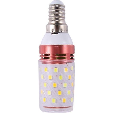 Ampoule LED SMD intégrée E14 blanc chaud, 3 températures de couleur, 85-265 V CA, haute luminosité, économie d'énergie, petite ampoule LED 12 W jn (1/5)