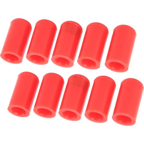 10 bouchons d'extrémité de tuyau d'aspiration en silicone rouge 10mm, étanches, résistants à l'ozone, flexibles, pour véhicules automobiles (1/5)