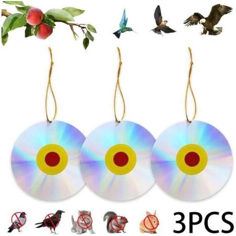 Vogelabwehr, doppelseitiger reflektierender Anhänger, Vogelscheuche, Vogelscheuche gegen Vögel für Garten und Dach (1/5)