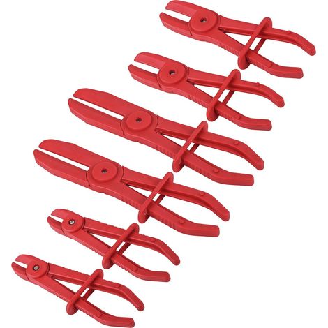 Pince Durite Refroidissement,Pinces de Tuyau,pour Durites,Pinces Tuyaux,Pince à Collier De Serrage,Résistant à la Déformation et au Vieillissement (Rouge,155 mm / 185 mm / 255 mm) (1/5)