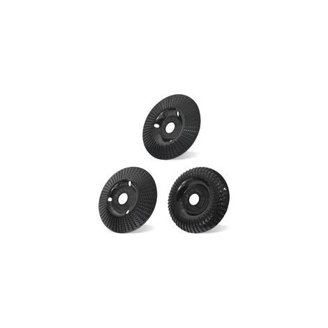 3 Pièces Disque Bois Meuleuse en Bois en Carbure de Tungstène 125mm Ensemble de Disques Disques de Meulage pour Façonner Meuler Couper et Sculpture sur Bois Roues pour Meuleuse d'angle