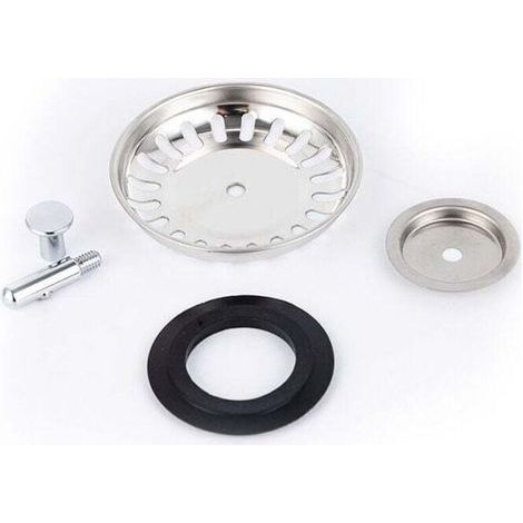Panier Pour Bonde d'Évier de Cuisine 80 mm - Crépine Universelle Acier Inoxydable, Bouchon Panier Pop-Up, - Lavable Lave-vaisselle, Ne se Bouche & Ne Déborde Pas (1/3)