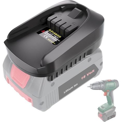18V Akku-Adapter-Konverter für Bosch PBA 18V Akku-Werkzeugsystem, kompatibel mit BAT609 Bosch GBA 18V Akku, Ersatz für Bosch PBA 18V Akku (Akku nicht im Lieferumfang enthalten) (1/4)