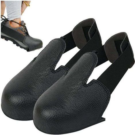 Couvre-chaussures de sécurité universels en cuir PU, protection contre l'écrasement pour l'industrie du travail (1/4)