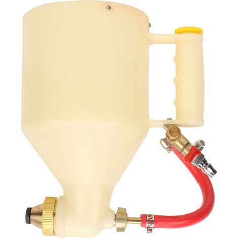 Pistolet à peinture à air comprimé 3L 1/4 po avec trémie en plastique réglable, outil de construction (1/5)