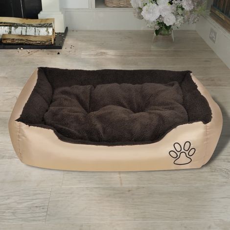 Lit pour chiens Beige et marron XXL