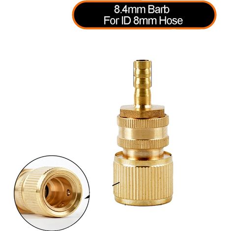 Adattatore per tubo flessibile, funzione di connessione rapida, struttura in ottone resistente, J (1/2)