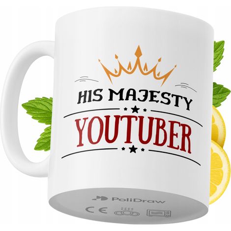 Mug humoristique pour YouTubeur, avec un texte amusant et un design graphique original. Idéal pour les anniversaires, les fêtes et les occasions spéciales. Mug premium pour la maison, le bureau ou le 