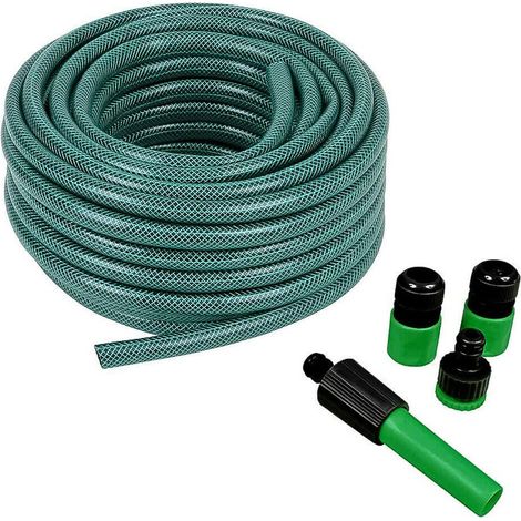 Tubo per irrigazione da giardino in PVC resistente UV con accessori tubo acqua 20  metri