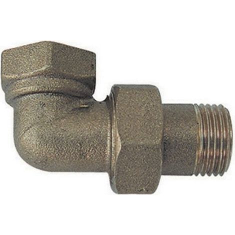 RACCORDO CURVO MF 3 PEZZI OTTONE GIALLO 3/8
