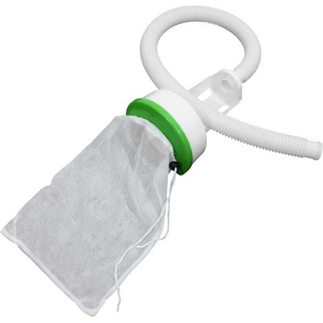 Poolskimmer-Set mit elastischem Netz-Aufbewahrungsbeutel zur Poolreinigung, inklusive Schlauch und Anschlussstück, Halterung für den Poolmülleimer - Crezuo