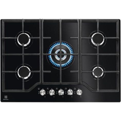 Electrolux EGG7536K Noir Encastrable 74 cm Gaz 5 Brûleurs