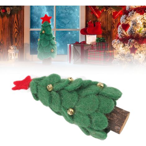 Ornement de sapin de Noël en feutrine, sapin de Noël de bureau, décoration de fenêtre, sapin de Noël vert, petit sapin vert (1/5)