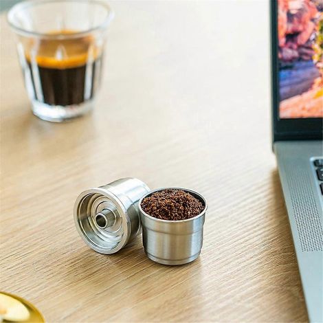 2 wiederverwendbare Kapseln für Espresso-Kaffeefilterpads für X7--