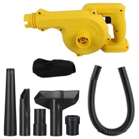 Souffleur de feuilles sans fil pour Dewalt, souffleur et aspirateur 2 en 1 avec puissant moteur sans balais et variateur de vitesse - AquaForge (1/5)