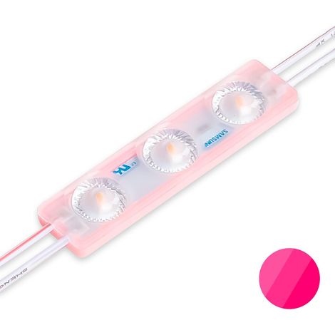 LED Modul 1,5W 12V 170° IP65 - Lichtfarbe: Pink