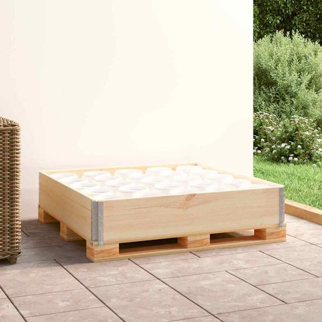 vidaXL Collar de caja de pallet madera maciza de pino 100x100 cm (1/5)